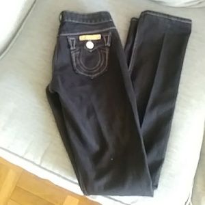 True religion dark blue jeans size 24